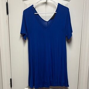 Grace Elements Royal Blue V-Neck Short Sleeve Top